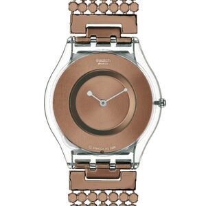 Swatch Skin "Paved in Bronze" Watch SFK129A - Swiss Made Rare